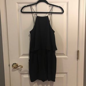 Express Black Romper with Pockets